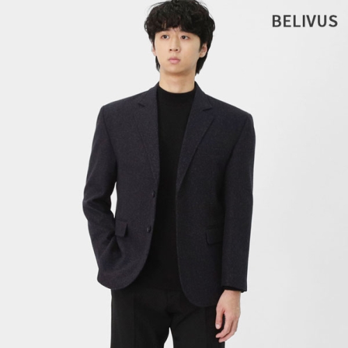 빌리버스 남자 겨울 네이비 싱글 자켓 BSB106