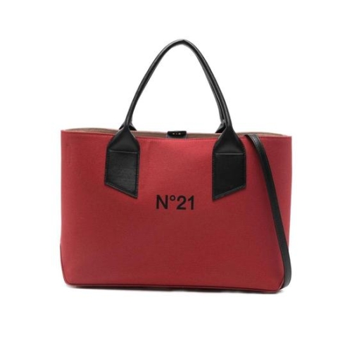 N21 로고 프린트 탑 핸들 토트 백 25EBS0936TLN1 T
