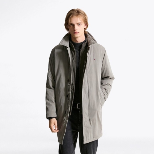 타미힐피거 남성 나일론 구스다운 코트_T12F7QOT728ML1AEG