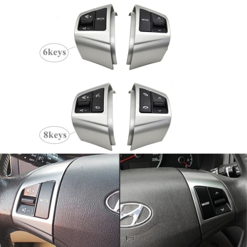 현대 Elantra HD 용 6/8 키 2008 다기능 스티어링 휠 원격 제어 버튼 96700-2H500