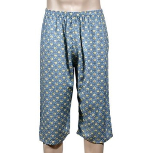 평화 다양한 프린팅 패턴 레이온 남성 8부 파자마 WFIE3XG