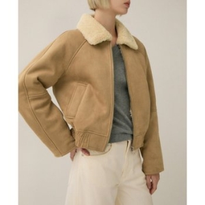 리스트 여성 인조 스웨이드 시어링 무스탕 TWUJKP82110