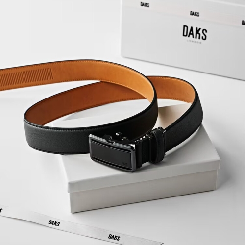 닥스 남성 블랙 프리미엄 유럽 수입가죽 자동벨트 DBBE6E374BK