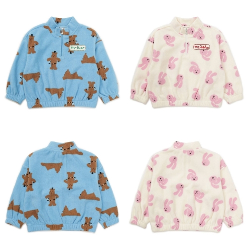 래핑차일드 서커스 플리스 반집업 85C29-332-03