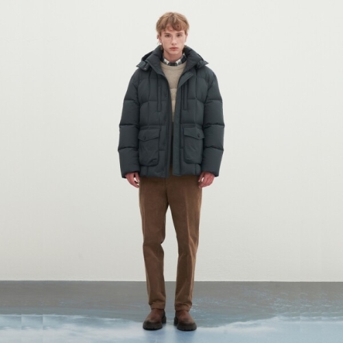 인디안 광복점 중년 남성 후드착탈 다운 사파리 MUOKA4W940154GL