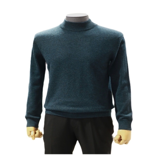 바쏘옴므 FW 케시미어함유 네이비칼라 하프넥반목폴라_ZBS4WN06ANY