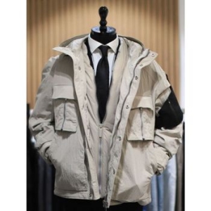 BON 베이지 구스다운 라이너 쉘파카 패딩 점퍼BN3WJP472BET 35519985