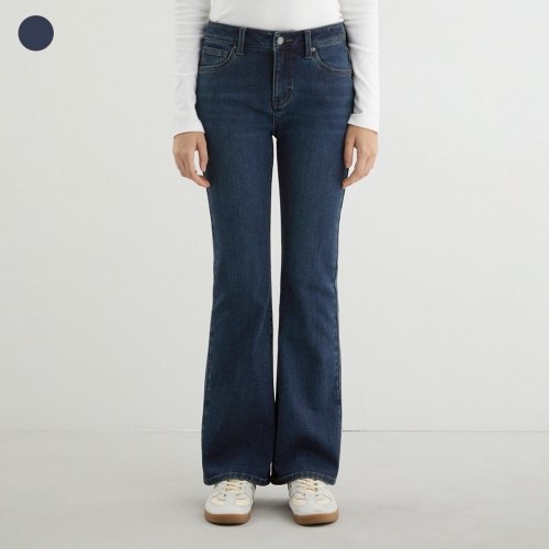 게스 여성 이중지 D톤 플레어 부츠컷 청바지 YP4D9187