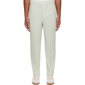 옴므 Homme Plisse Issey Miyake 남성 그레이 컴플리트 슬랙스 252729M191049