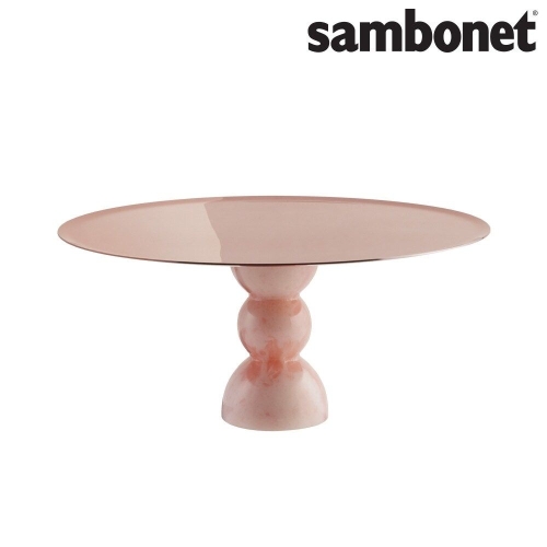 삼보넷 마담 케이크 스탠드 30cm PVD 럼 핑크 오닉스