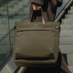 헤지스 [HATCH-BAG] 카키 나일론 토트백_HJBA6E331K2