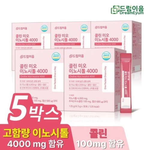 드림이음 콜린 미오 이노시톨 4000 30포