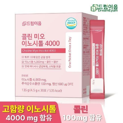 드림이음 콜린 미오 이노시톨 4000 30포