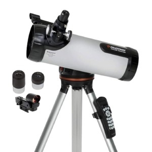 셀레스트론 CelestrON 온 114LCM 뉴턴식 컴퓨터 망원경 114mm 대형 반사경 초보자용 전고 삼각대 전동 알타지무드 마운