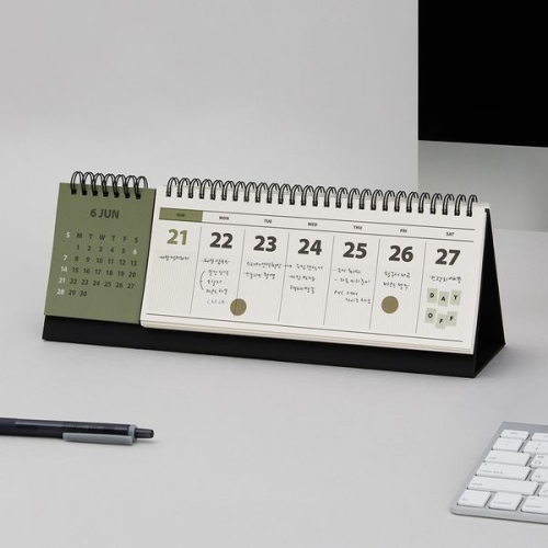 라이브워크  2026 라이프앤피시스 메모 위클리 탁상 달력 가로형