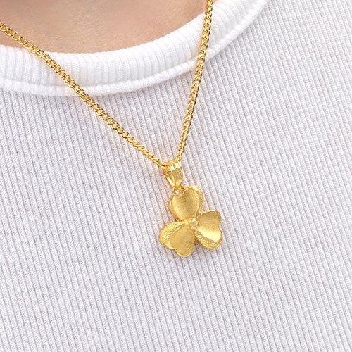 혼골드모아 골드모아 순금 샤인 클로버 목걸이 11.25g