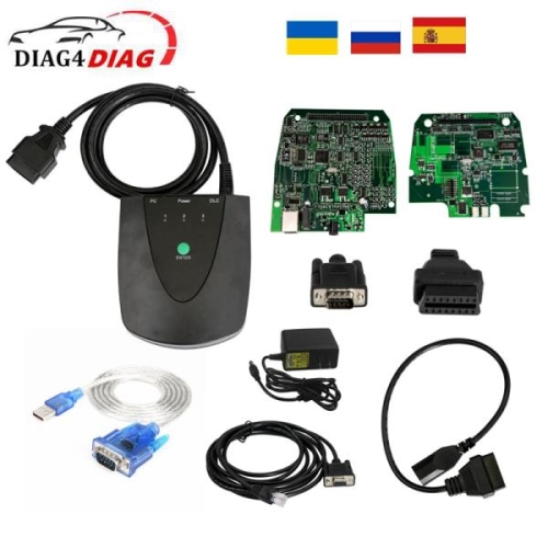 혼다  HDS HIM 진단 도구의 경우 최신 V3.104.24 USB-RS232 케이블 및 이중 보드 obd2 스캐너로 활성화 필..
