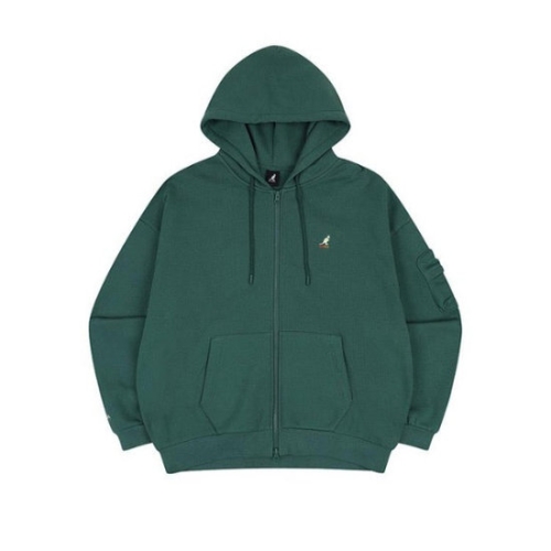 캉골  M 후드집업 CQK KQFC-ZU51310GN KNGL 포켓 집업 5131 그린