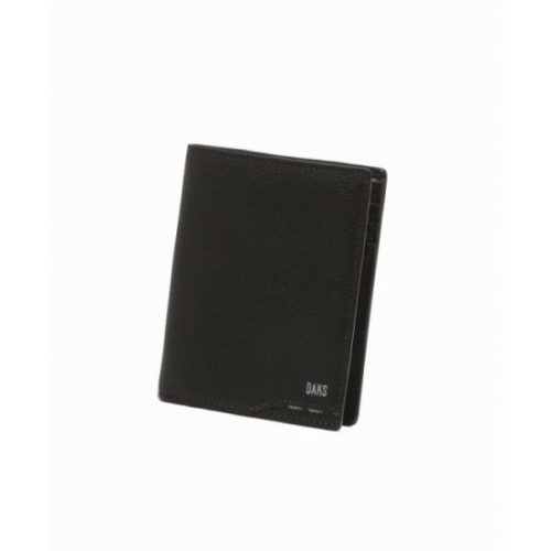 닥스 남성 알렉산드라 시그니처 체크 배색 블랙 소가죽 중지갑 DBWA5F727BK