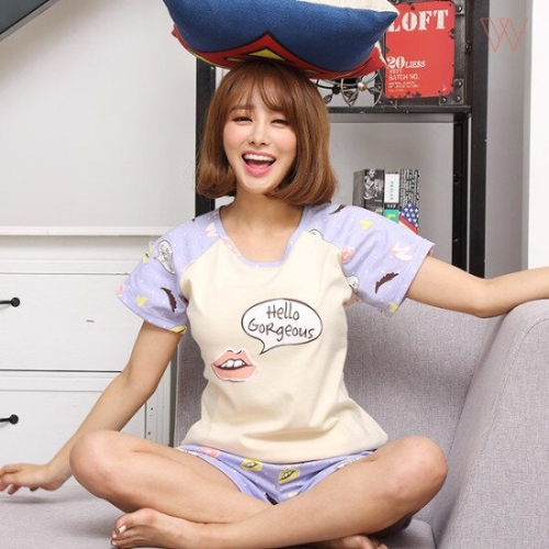 윙크핑크 안녕이쁜씨 홈웨어세트_H076