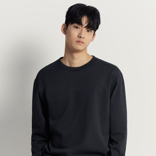 빈폴 MEN KNAP 폴리 기모 라운드 스웨트 셔츠 블랙 BC5X41N115 139246