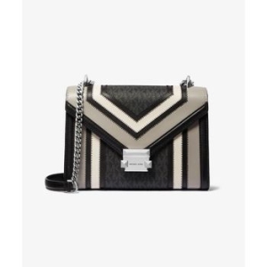 마이클코어스 WHITNEY 칼라 블록 플랩 체인 숄더 미디엄 블랙 계열 10151611