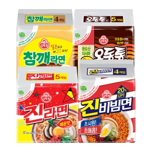 오뚜기  인기라면 18입 (참깨4+진비빔면4+진라면5+오동통5)