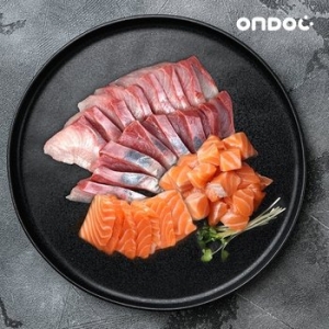 온도씨  필렛 모듬회 4호 방어 300g + 연어 300g