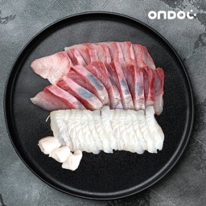 온도씨  필렛 모듬회 4호 방어 300g + 광어 250g