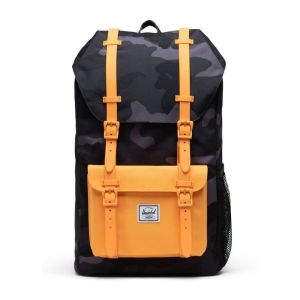 허쉘 리틀 아메리카 유스 백팩 나이트 카모 / 블레이징 오렌지 가방 배낭 362110