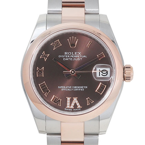 롤렉스 데이저스트 핑크콤비 초코판 다이아 31mm 278241
