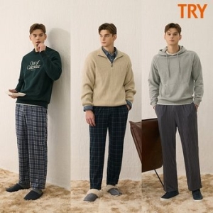 TRY 신상 남성 기모 파자마 팬츠 3종_23109377_643588