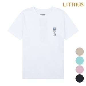 리트머스 공용 등 워딩 아트웍 티셔츠_LL7TU442