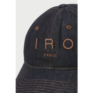 IRO IXRAS25701BUD 이로 TROYES 로고 자수 워시드 데님 볼캡