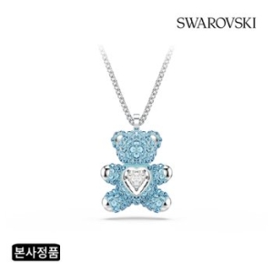스와로브스키  Teddy Heart 아쿠아 블루 목걸이 5737620