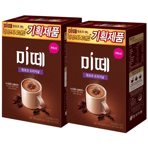 동서식품  미떼 핫초코 오리지날 미니 40개입