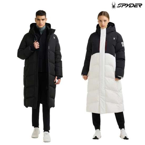스파이더  공용 유로스포츠 롱 다운 패딩 점퍼 SPHWCNDJ222U