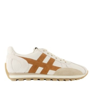 호간 스웨이드 패널 라운드 토 레이스업 스니커즈 HXW6710FP0IUHR0UU1 B013S003C023