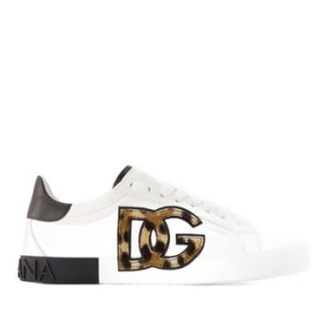 돌체앤가바나 로고 디테일 라운드 토 레이스업 스니커즈 CK2203A6L81 HK5JF