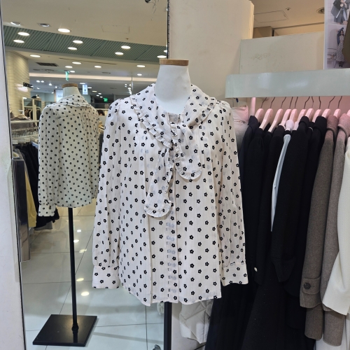 NBA JJ JIGOTT 타이넥플라워패턴블라우스 G 0BL30