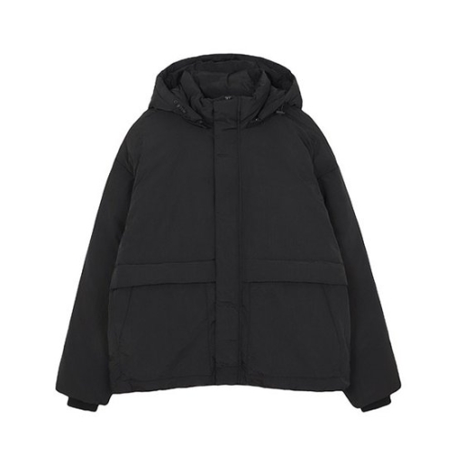 잠뱅이 남성 후드 탈부착 다운점퍼_AM4WWW801-BK