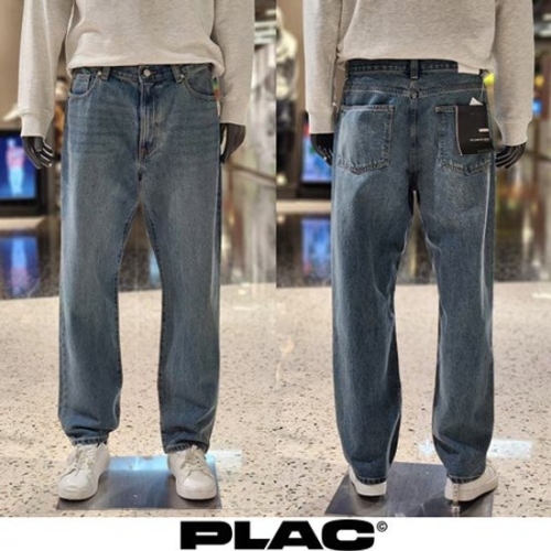 플랙진 PJTI5SZO115 남성 미니멀 테이퍼드 미드 블루 데님 팬츠