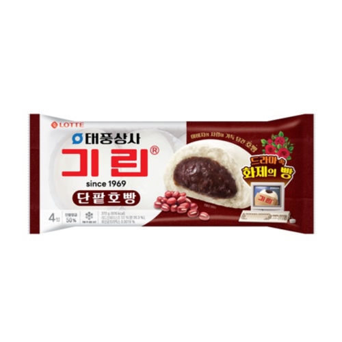 롯데제과  기린 팥호빵 372g