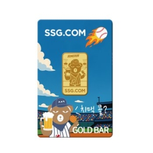 SSG x 국제금거래소 꽤곰 골드바 야구응원편 3.75g