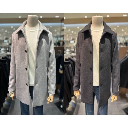 지오지아 남성 캐시미어 혼방 블렌드 하프코트 4컬러 ADF4CG1902