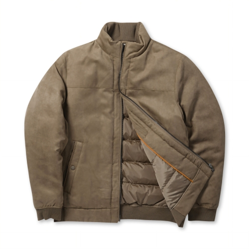 브렌우드 남성 스웨이드 다운 블루종_BRUAW25561CMX