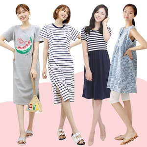  팡팡샵 레터링 단추 원피스