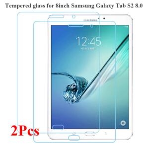 갤럭시 호환 한 호환 탭 S2 8.0 스크린 보호대 모델 SM-T713 T715T719 HD 강화 유리 8 인치 한 SM-T710..
