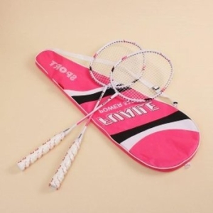 네온  배드민턴라켓 2p 세트 핑크 배드민턴채 중급자 WFC6AA3