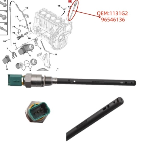 푸조  파트너 5008 308 207 RCZ 시트로엥 DS C5 C4 C3 베를링고 자동차 부품 1131G2 용 엔진 오일 레벨 센서